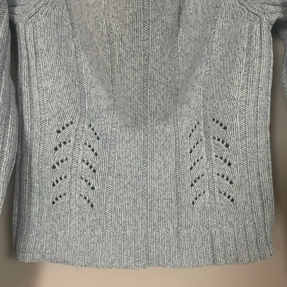 Y2K Express Knit Long Sleeve Blue Crew Neck Sweater - Size Medium - Picture 8 of 11